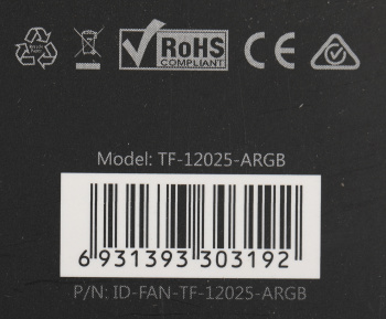 Вентилятор для корпуса ID-Cooling  TF-12025