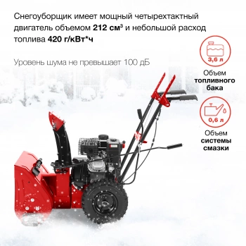 Снегоуборщик бензин. Starwind GST-4356