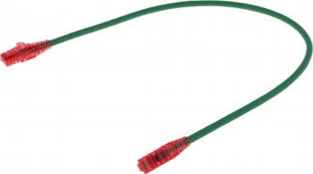 Патч-корд Hyperline PC-LPM-UTP-RJ45-RJ45-C5e-0.5M-LSZH-GN