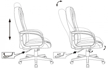 Кресло руководителя Бюрократ  T-898