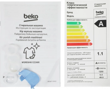 Стиральная машина Beko WSRE6H612ZAWI