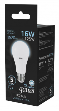 Лампа светодиодная Gauss  A60