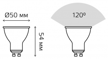 Лампа светодиодная Gauss Spotlight  Elementary