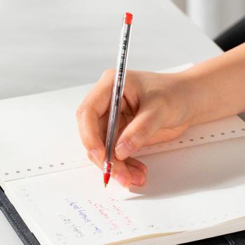 Ручка шариков. Deli Think EQ1-RD