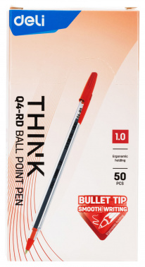 Ручка шариков. Deli Think EQ4-RD