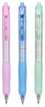 Ручка гелев. Deli EG60-BL