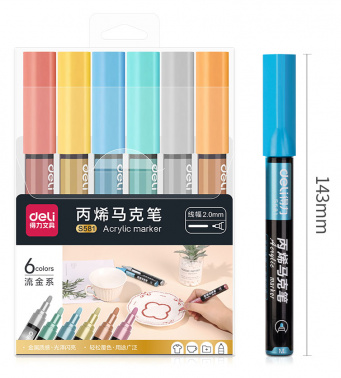 Маркер краска Deli  S581