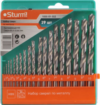 Набор сверл Sturm! 1055-01-SS2