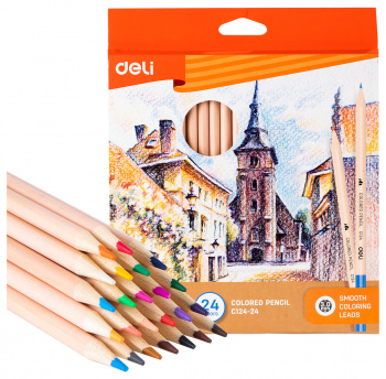 Карандаши цв. Deli  CC124-24