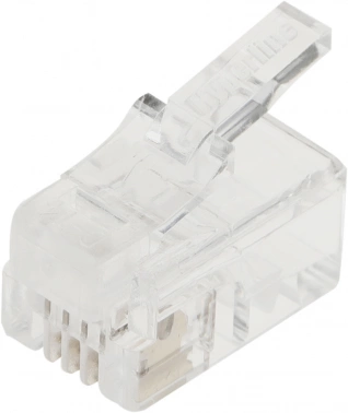 Коннектор Hyperline  PLUG-4P4C-P-C2-100