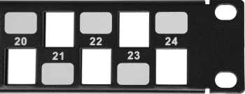 Патч-панель наборная Hyperline PPBL3-19-24S-RM 19