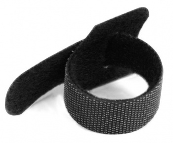 Хомут-липучка Hyperline WASN-150-BK-10 150x15мм (упак:10шт) полиамид черный