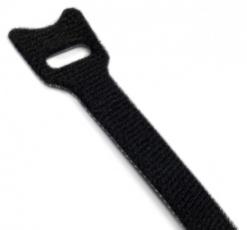 Хомут-липучка Hyperline WASN-150-BK-10 150x15мм (упак:10шт) полиамид черный