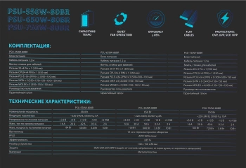 Блок питания GMNG ATX 550W PSU-550W-80BR