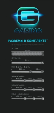 Блок питания GMNG ATX 650W PSU-650W-80BR