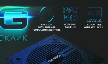 Блок питания GMNG ATX 750W PSU-750W-80BR