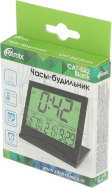 Будильник Ritmix CAT-042 Black