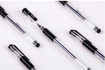 Набор ручек гелев. Deli 6619-BK