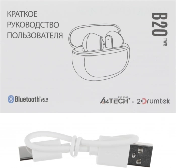 Гарнитура вкладыши A4Tech 2Drumtek B20 TWS