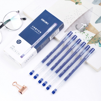 Ручка гелев. Deli A116-BL