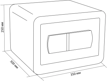 Сейф мебельный Cactus  CS-SF-T25L