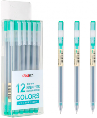 Ручка гелев. Deli A119-GN