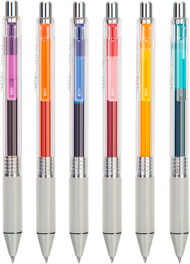 Набор ручек гелев. автоматическая Deli A123