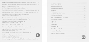 Датчик темпер./влажн. Xiaomi часы-термогигрометр