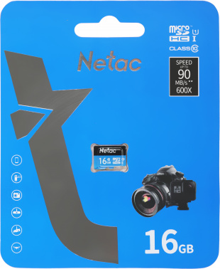 Флеш карта microSDHC 16GB Netac  NT02P500STN-016G-S