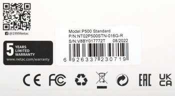 Флеш карта microSDHC 16GB Netac  NT02P500STN-016G-R