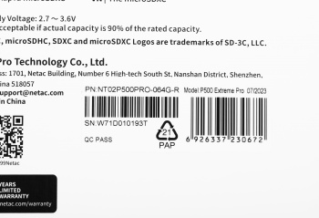 Флеш карта microSDXC 64GB Netac  NT02P500PRO-064G-R