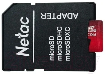Флеш карта microSDXC 128GB Netac  NT02P500PRO-128G-R