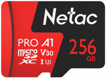 Флеш карта microSDXC 256GB Netac  NT02P500PRO-256G-R