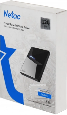Накопитель SSD Netac USB-C 120Gb NT01Z7S-120G-32BK