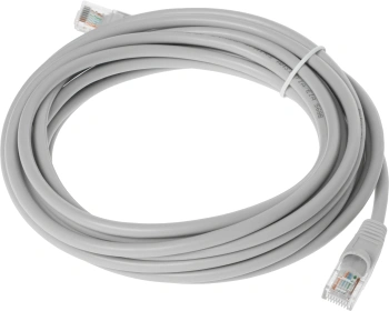 Патч-корд cat.5E stranded molded 5м серый RJ-45 (m)-RJ-45 (m)