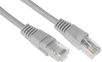 Патч-корд cat.5E stranded molded 5м серый RJ-45 (m)-RJ-45 (m)