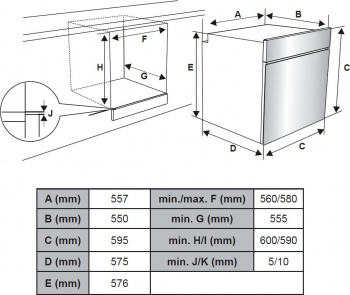 Духовой шкаф Электрический Weissgauff EOV 661 PDB