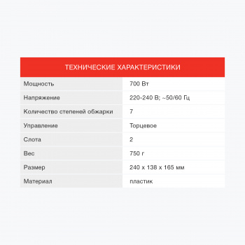 Тостер Starwind ST7003