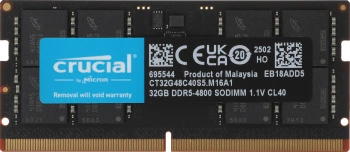Память DDR5 32GB 4800MHz Crucial  CT32G48C40S5