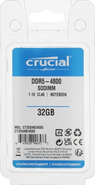 Память DDR5 32GB 4800MHz Crucial  CT32G48C40S5
