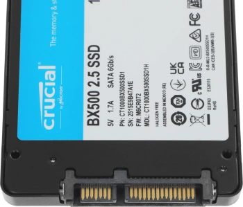 Накопитель SSD Crucial S SATA-III 1TB CT1000BX500SSD1