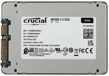 Накопитель SSD Crucial S SATA-III 500GB CT500MX500SSD1