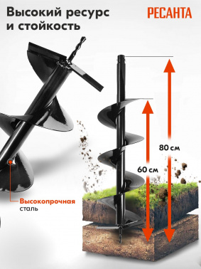 Бур для мотобуров Ресанта AG-200