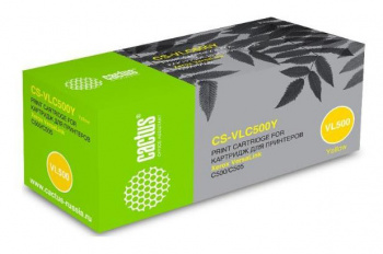 Картридж лазерный Cactus CS-VLC500YRU
