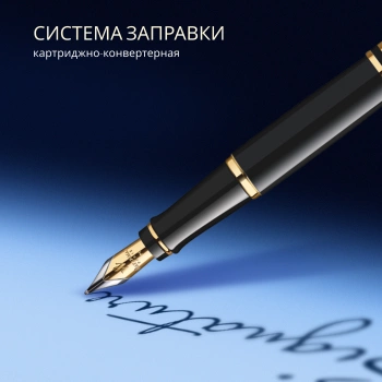 Ручка перьев. Waterman Expert 3 (S0951640) Black Laque GT F сталь подар.кор.