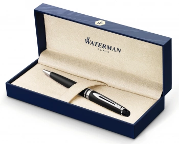 Ручка шариков. Waterman Expert 3 (S0951900) Muted Black CT M син. черн. подар.кор.