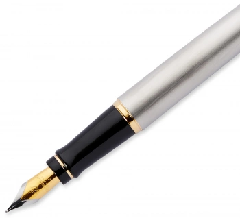 Ручка перьев. Waterman Expert 3 (S0951940) Stainless Steel GT F сталь подар.кор.
