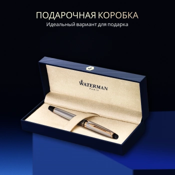 Ручка перьев. Waterman Expert 3 (S0951940) Stainless Steel GT F сталь подар.кор.