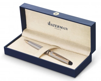 Ручка шариков. Waterman Expert 3 (S0952000) Stainless Steel GT M син. черн. подар.кор.