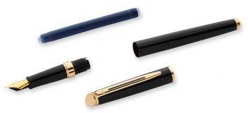 Ручка перьев. Waterman Hemisphere (S0920710) Matte Black GT F сталь нержавеющая подар.кор.